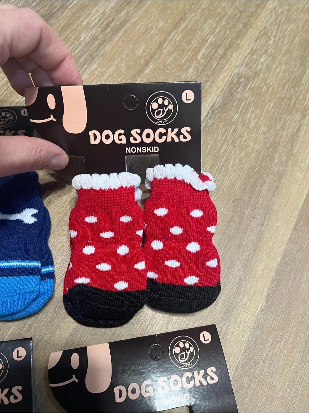 Joys Pet set of 6 Assorted Cute Dog Socks size LARGE